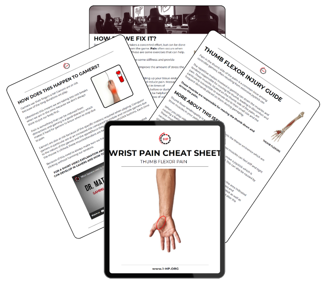 Wrist pain cheat sheet preview